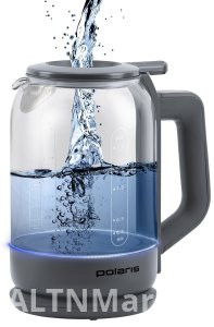 Электрочайник Polaris PWK 1720CGLD серый