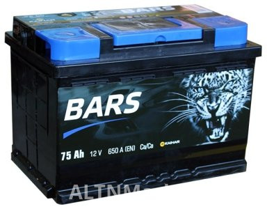 Аккумулятор BARS 15200894 Bars 75 Ач обратная