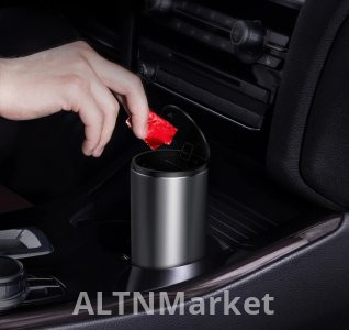 Автомобильный мусорный бак Baseus 2 черный, серебристый