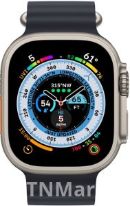 Смарт часы Apple Watch Ultra, 49mm Titanium Case with Midnight Ocean Band