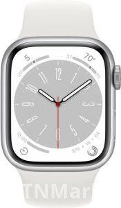 Смарт-часы Apple Watch Series 8 41 мм Aluminum серебристый-белый