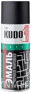 Kudo краска черная матовая KU-1102 520 мл