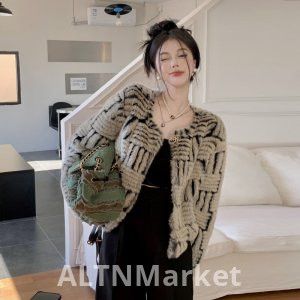 Environmentally Friendly Mink Hair Fur Coat for Women Winter Design Sense Superior Elegance Socialite Short Style Furry Korean Style Top