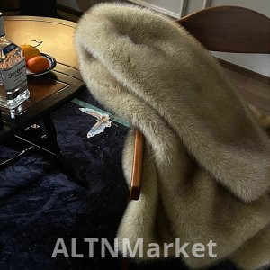 Winter New Style Imitation Fox Fur Mid-Length Style Furry Western Style Environmentally Friendly Fur Superior Sense Thickened Korean Style Plush Coat