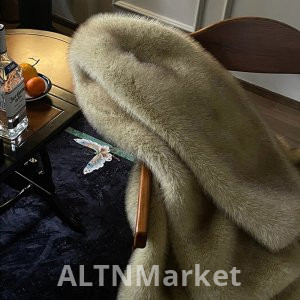 cccheung Winter Imitation Fox Fur Coat Light Luxury Minimalist Mink Sense Mid-Length Style Thickened Slimming Environmentally Friendly Fur