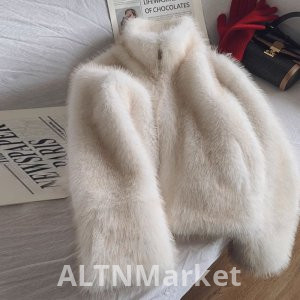 New Style Fox Fur Coat for Women Winter Mandarin collar Environmentally Friendly Fur Thickened Super Nice Short Style Furry Coat Warm
