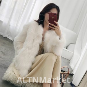 Korean Style Fox Fur Fur Coat Female Short Winter New Style Fashion Slimming Haining Imitation Mink Plush Coat