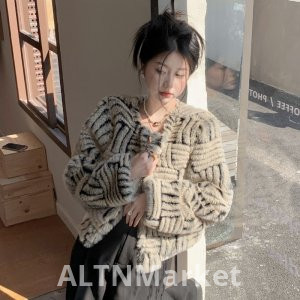 Korean Style Mink Hair Fur Coat for Women Winter Design Sense Superior Elegance Socialite Short Style Furry Top Trendy