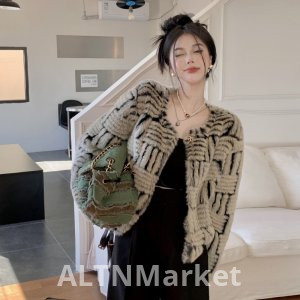 Korean Style Mink Hair Fur Coat for Women Winter Design Sense Superior Elegance Socialite Short Style Furry Top Trendy