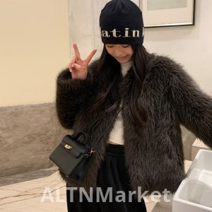 Korean Style Winter New Style Environmentally Friendly Fox Fur Fur Coat for Women Young A Support Card Furry Superior Sense Slimming Coat