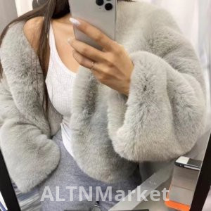 Korea Dongdaemun Vintage Fashion Young A ol Wind Short Style Thickened Environmentally Friendly Plush Imitation fur coat Coat for Women Autumn and Winter