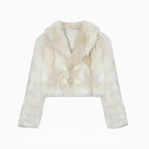 tut tuto Autumn and Winter New Style Korean Style Environmentally Friendly The fox Furry Medieval Imitation Mink Hair Fur Furry Coat