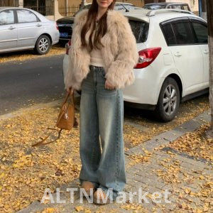 Богатая семья золото норки вилли пальто для женщин осень и зима одежда имитация рекс кролик волос мех один Tongxiang Xinji Haining мех