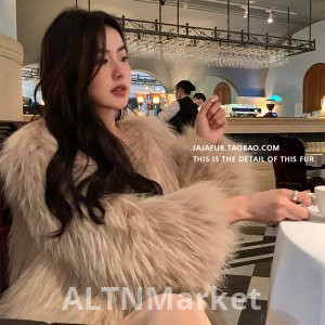 Winter New Style Raccoon Fur Double-sided Weaving Fox Fur Fur Coat for Women Elegance Socialite Young A Short Style Top