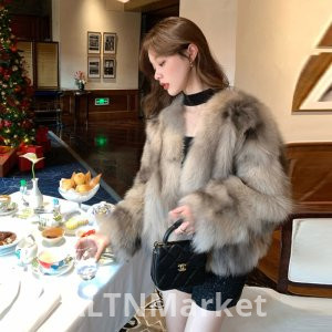 Korean Style New Style Whole Leather Finland Import Fox Fur Fur Coat for Women Environmentally Friendly Furry Young A Coat