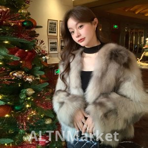 Korean Style New Style Whole Leather Finland Import Fox Fur Fur Coat for Women Environmentally Friendly Furry Young A Coat