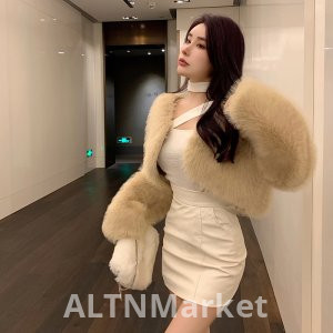 реальное фото Корейский стиль имитация меха пальто экологически чистые волосы пальто для женщин зима новый стиль модные жареные улице универсальный короткий стиль плюшевый бархат топ