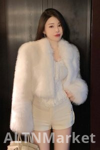 real photo Winter New Style Turn-Down Collar Short Style Imitation Fox Fur Fur Coat for Women Pink Furry Korean Style Fur Coat