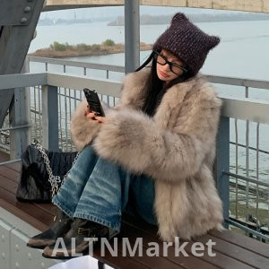 коко мех c бит золото зима новый стиль модные Финляндия импорт цельный кожаный лисий мех шуба для женщин