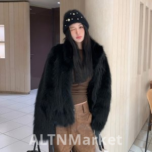 коко мех c бит золото зима новый стиль модные Финляндия импорт цельный кожаный лисий мех шуба для женщин