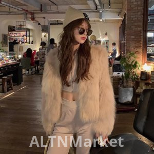 коко Мех Человеческое Богатство Кофе Многоцветный Новый Стиль Экологически Чистый Лисий Мех Зимнее Меховое Пальто для Женщин Молодые A