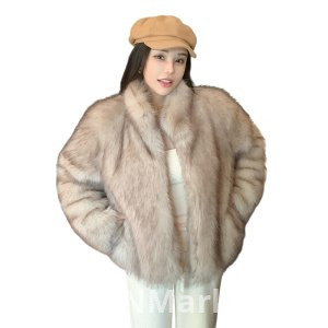 real photo Korean Style Fur c Bit Gold Winter New Style Fashionable Finland Import Fox Fur Fur Coat for Women