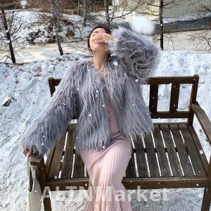 реальное фото Мех Золото Маленький Молочный Енот Собака Экологически чистый Енот Мех Корейский Стиль Меховое Пальто для Женщин Элегантность Молодой Короткий Стиль