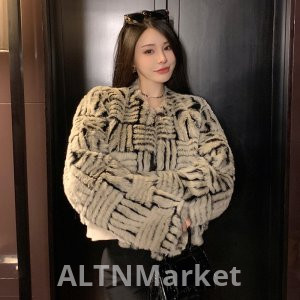 реальное фото Зима Экологически чистый кролик шерсть меховое пальто для женщин новый стиль молодой винтаж превосходное чувство Шанель стиль меховое пальто