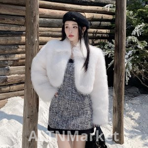 реальное фото Корейский стиль зима новый стиль меховое пальто теплый короткий стиль меховое пальто экологически чистые имитация лисий мех пальто для женщин