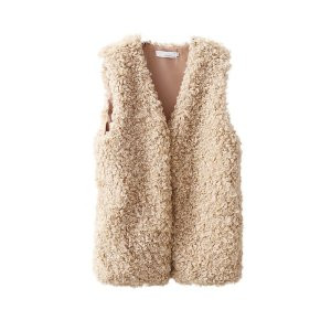 real photo Sheep Curly Hair Vest for Women Winter New Style Vest Mid-Length Style Fur Lamb Wool Sleeveless Vest Slimming Vest Coat