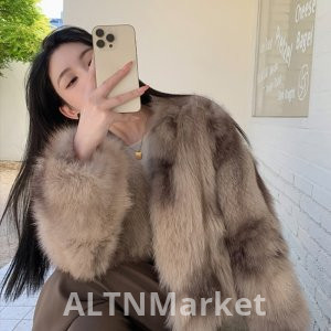 Winter New Style Victoria Whole Leather Finland Import Fox Fur Fur Coat Fashion Superior Furry Women