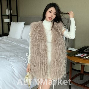 real photo Encryption Raccoon Fur Double-sided Weaving Fur Vest Coat for Women Autumn and Winter New Style The fox Young A Petite