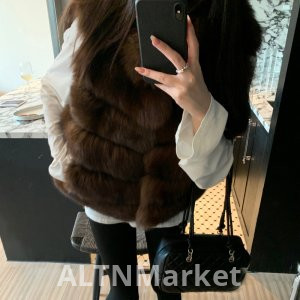 Autumn and Winter New Style Furry Imitation fur coat Fashion Western Style Vintage Imitation Mink Hair Versatile Elegance Women Vest Vest Jackets & Coats