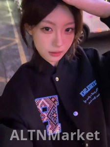 Страна Популярный бренд Лабиринт Решетка Этнический стиль Аппликация Бейсбольная форма 2025 Весна и осень Превосходный смысл Универсальная пара Начало весны Пальто Модный