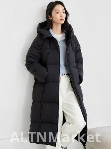 Белая утка вниз Bubble Fu пуховик женщины 2025 зима новый стиль длинный утолщенный пуховик куртка свободный Fit Плюс размер пальто модные