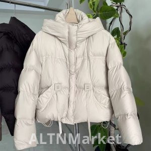 Специальный цвет кофе вниз куртка женская короткая Petite спины черепаха зима 2025 новый стиль утолщенный красоты Rad коричневый пальто