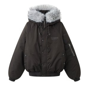 real photo 2025 Winter New Style Female Short Cotton Padded Jacket Big fur collar Parker Clothing Loose Fit Thickened Han Series Cotton Clothing