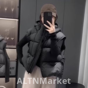 Специальный Плюс Размер 300 Джин Толстый Мм Свободный Fit Элегантность Черный Теплый Хлопок Жилет для Женщин Осенью и Зимой Утолщенный Вниз Хлопок Пальто