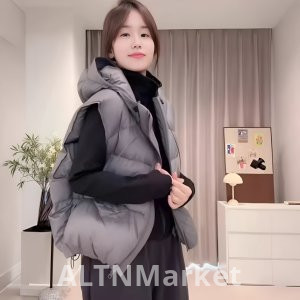 Специальный Плюс Размер 300 Джин Толстый Мм Свободный Fit Элегантность Черный Теплый Хлопок Жилет для Женщин Осенью и Зимой Утолщенный Вниз Хлопок Пальто