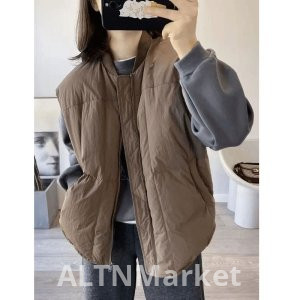 Винтаж Мандарин воротник хлопок мягкая куртка жилет для женщин осень и зима 2025 год новый стиль превосходное чувство без рукавов хлопок одежда пальто Petite жилет