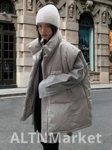 Корейский стиль Свободный Fit вниз хлопок Жилет Хлопок Padded Куртка Женщины Верхняя Одежда Короткий Стиль Универсальный Жилет Без Рукавов Жилет Зима Утолщенный Жилет Куртки и Пальто