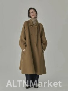 Шерстяное пальто женское средней школы длинное стиль 2025 весна и осень новый стиль шерстяное пальто превосходное чувство хехе Бен ветер элегантность японский стиль