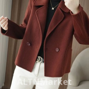 Осень и зима Новый стиль 2025 Взрыв издание шерстяное пальто Пальто короткий стиль костюм воротник Мода элегантность мать платье Пальто для женщин