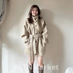 Мода шерстяное пальто женские короткие Petite 2025 осень и зима сезон новый стиль превосходное чувство мандарин воротник шерстяное пальто