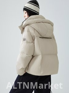 Короткий стиль 90 белая утка вниз 2025 зима новый стиль мода теплый случайный вниз куртка пуховик куртка Petite пальто