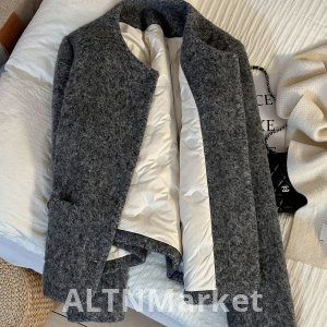 2025 New Style Jorg gray Elegance French Style Short Style Coat Kafuu Short Jacket Winter Warm Lining Top