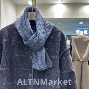 Круглый вырез Новый стиль Винтаж Шерстяной Хан серии Пальто Короткий стиль 2025 Осень и зима Теплая подкладка Petite Топ Женщины