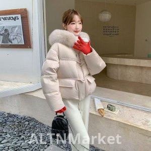 Су Девять Сын Вниз Padded Женщины Зима 2025 Новый Стиль Короткий Стиль Petite Хлопок Padded Куртка Супер Приятный Утолщенный Мода Пальто