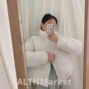 Корея шикарный осень и зима по возрасту розовый явный труба создается кожа белый мандарин воротник яма статья дизайн свободный Fit вельвет хлопок Padded куртка короткое пальто для женщин