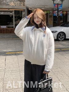 Faux Two-Piece Coat for Women 2025 Year New Style Winter Turn-Down Collar Loose Fit Han Series Wear Take Superior Sense Cotton Clothing Coat